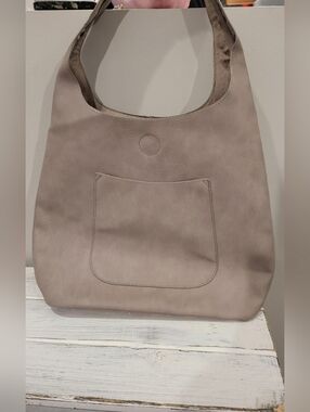 Grey Leather Purse